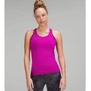 Lululemon swiftly tech racer back tank purple highlight